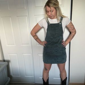 Green coverall dress